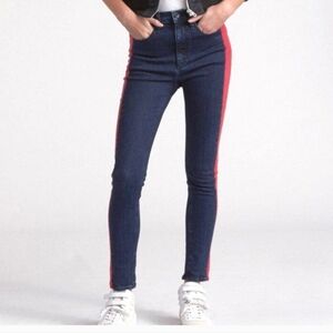 Rag & Bone Blue and Red Skinny Jeans